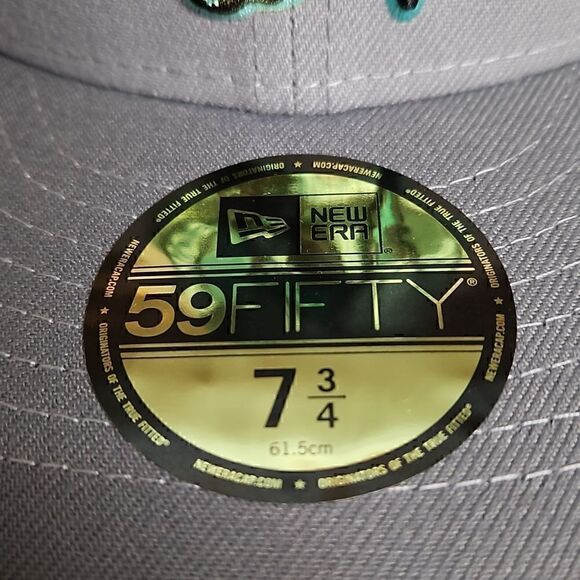 New Era 59Fifty Boston Celtics Fitted Hat Cap Stone Pack Gray Seafoam NWT - Picture 9 of 11